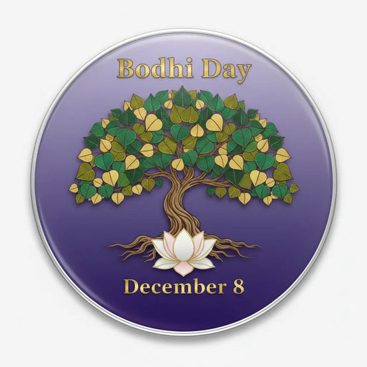 Bodhi Day (December 8) Pinback 2.25-inch