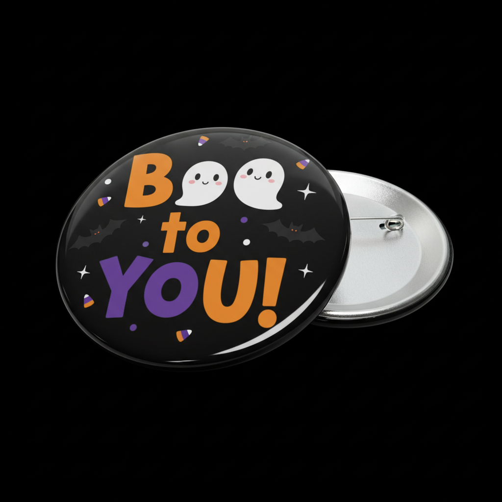 Boo to YOU Halloween Pin Button 2.25-inch