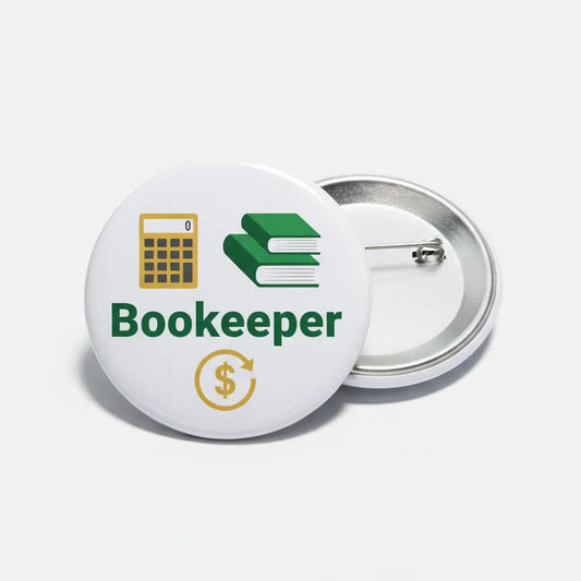 Bookkeeper Pinback 2.25-inch