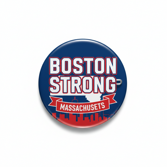 Boston Strong Massachusetts Pinback 2.25-inch