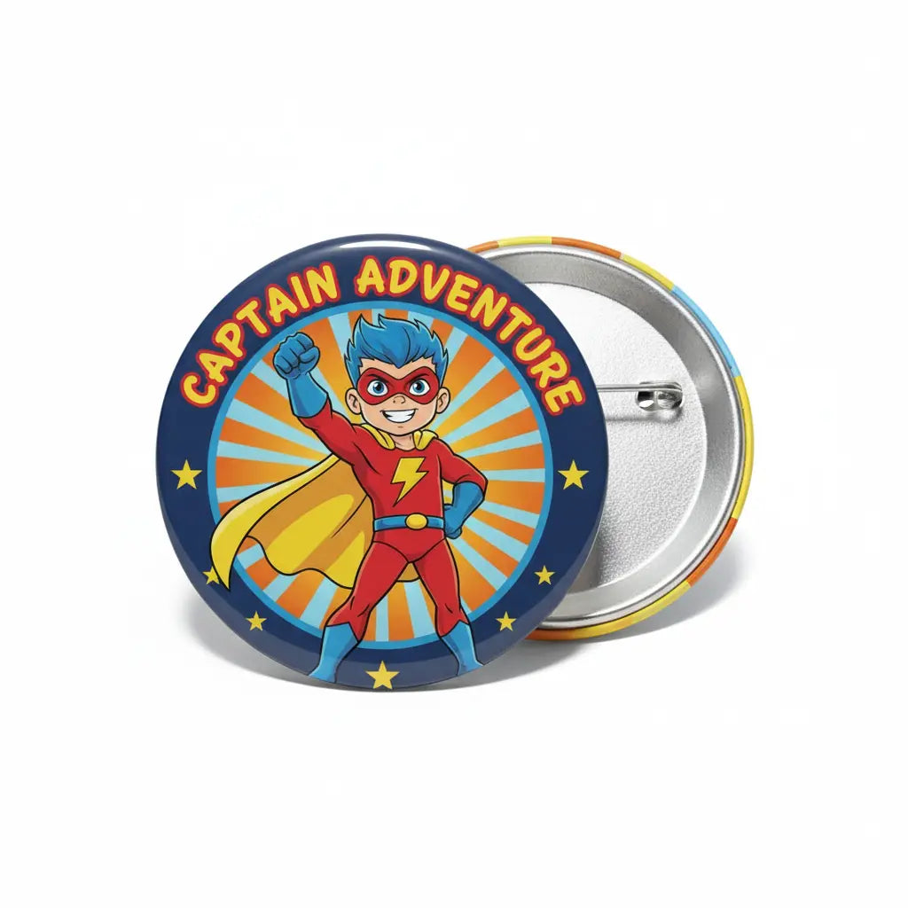 Boy Superhero Pinback 2.25-inch