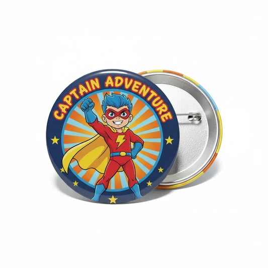 Boy Superhero Pinback 2.25-inch
