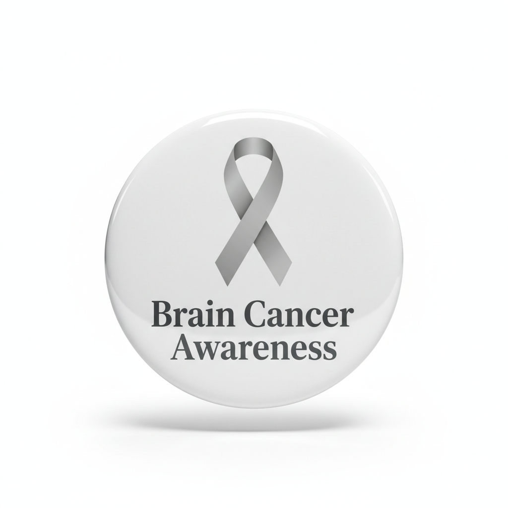 Brain Cancer Awareness Pinback 2.25-inch Mypinbacks.com