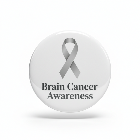 Brain Cancer Awareness Pinback 2.25-inch