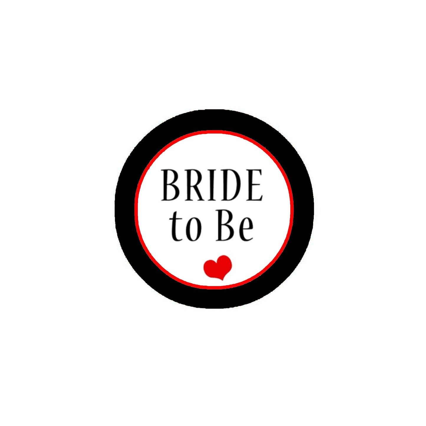 Bachelorette Bride to Be White Pinback 2.25"