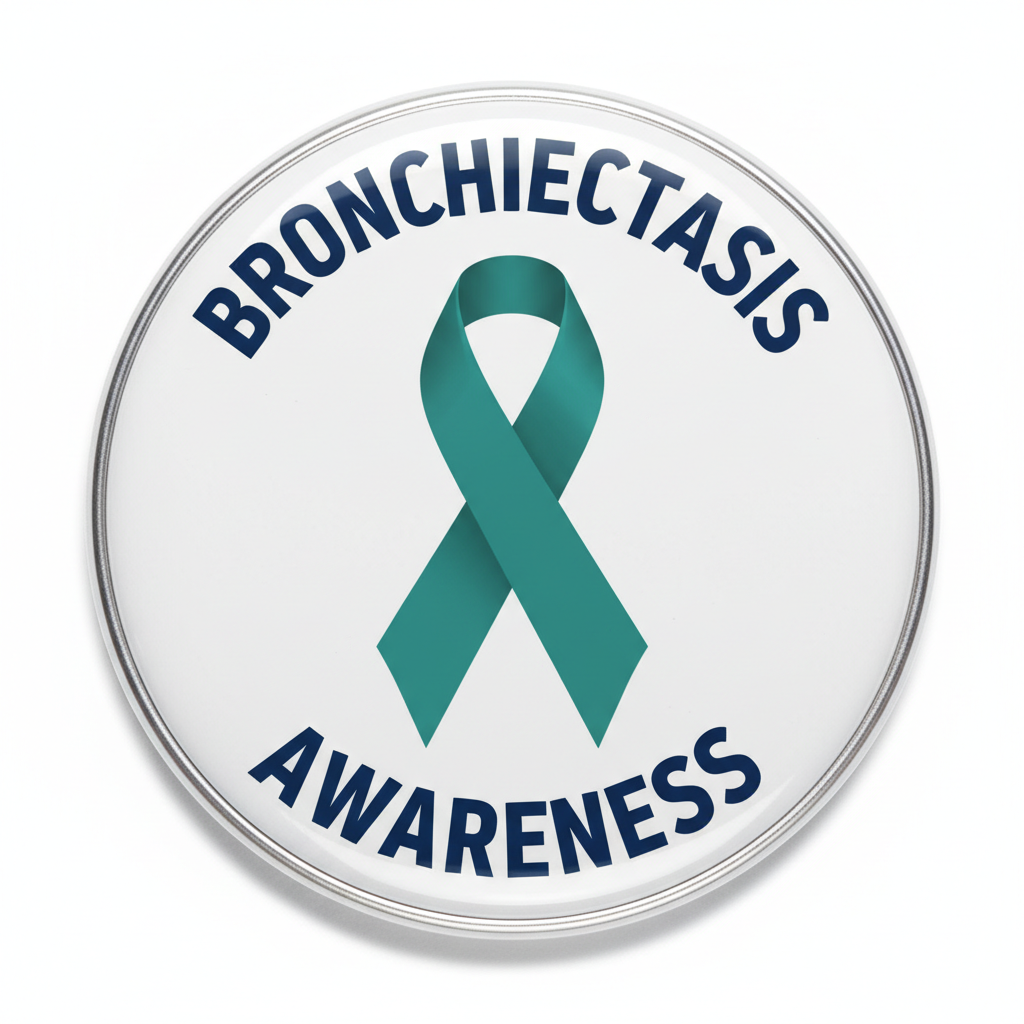 BRONCHIECTASIS AWARENESS Pinback 2.25-inch