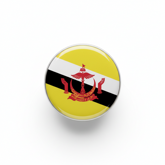 Brunei Flag Bruneian Pinback 2.25-inch