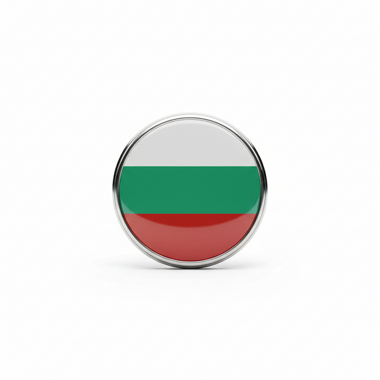 Bulgaria Country Flag Bulgarian Pinback 2.25-inch