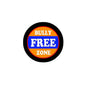 1.25-inch pinback button with black rim and “BULLY FREE ZONE” text