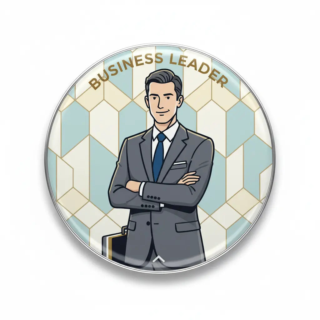 Businessperson Pinback 2.25-inch