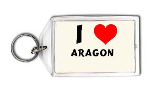 I love Aragon personalized keychain (first name surname nickname) Default Title