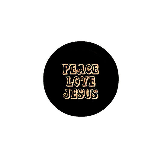 Peace Love Jesus Pinback 2.25-inch Badge Default Title