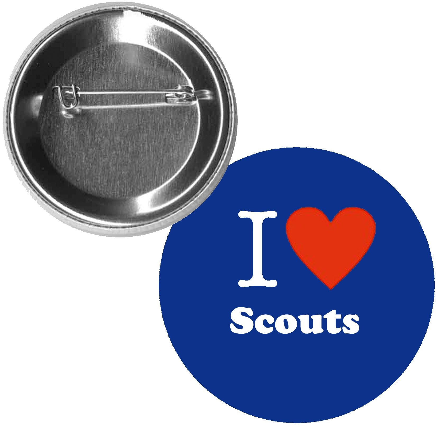 I Love Boy Scouts 1.25-inch Pinback Button Pin Default Title