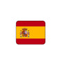 Spain flag mouse pad, square with rounded corners and red-yellow-red stripes