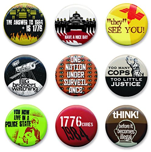 9 Too Many Cops Too Little Justice 1.25" Pinback Buttons, Anti Police State Badges