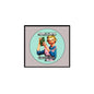 2.25-inch pinback button badge with green circular retro 'Marijuana' graphic