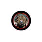 2.25-inch circular pinback button, black rim with “FEEL THE BERN” and masked figure