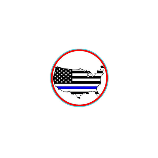12 Pcs 7/8" USA Flag Blue Line Lapel Pin Pinback for Jackets, Backpacks, etc. Police