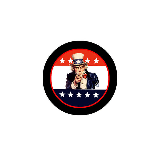 Uncle Sam 2.25" Pinback or Jackets, Backpacks, etc. Stripes Stars