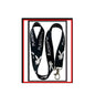 Black and white Playboy bunny lanyard with metal key clip