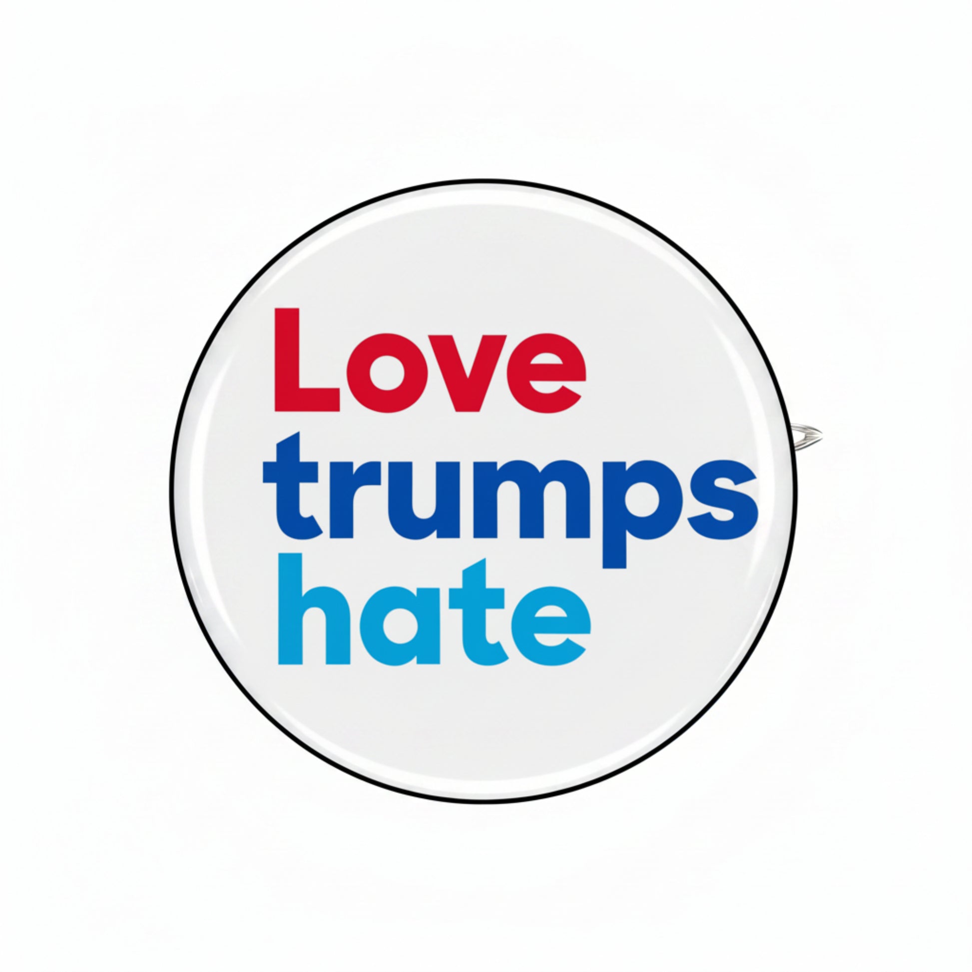Love Trumps Hate 2.25-inch Pinback Button, backpacks Default Title