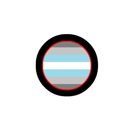 Demiboy Pride Flag 2.25" Pinback or Jackets, Backpacks, etc.