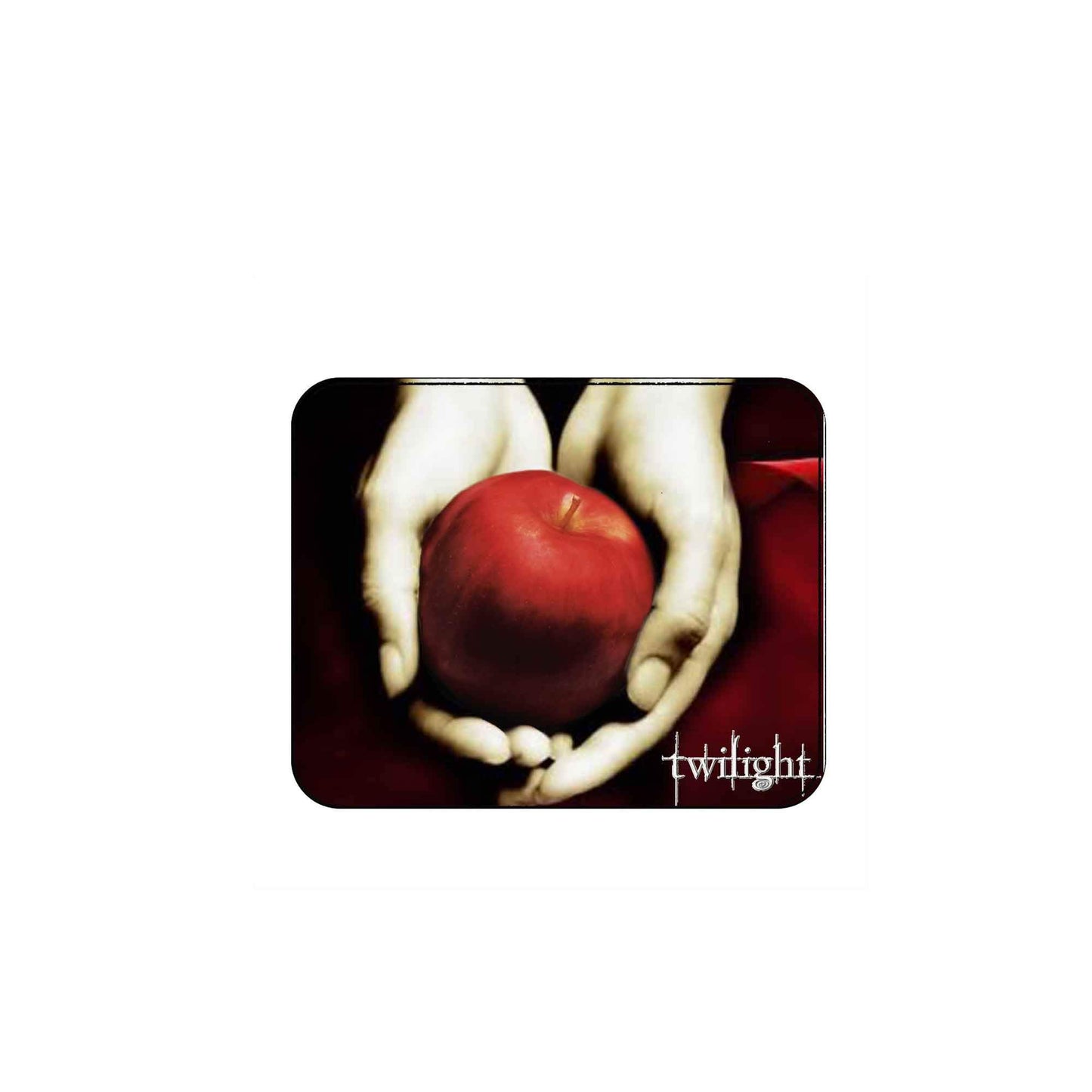Twilight Logo Hands Fruits Computer Mouse Pad 9.7-inch x 8.5-inch