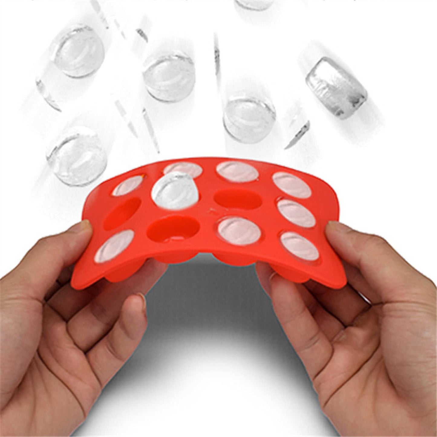 Yetier 12 Grid Silicone Ice Cream Chocolate Mold Tray Star/Heart/Round/Square Ice Cube Cake Mold DIY Tool