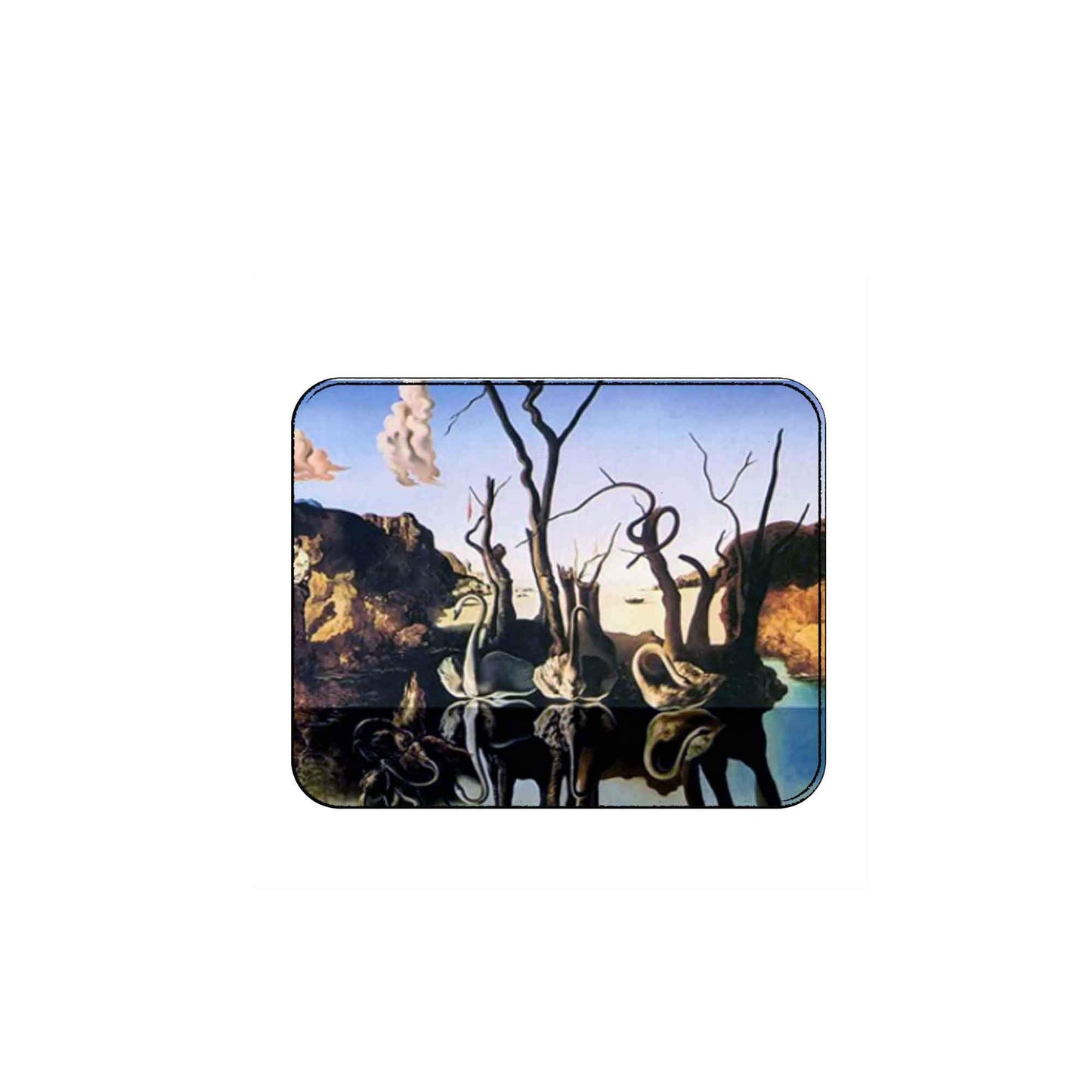 Dali Painting reflections Computer Mouse Pad 9.7" x 8.5"