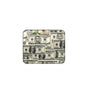 Rectangular mouse pad with US dollar bills pattern and rounded corners