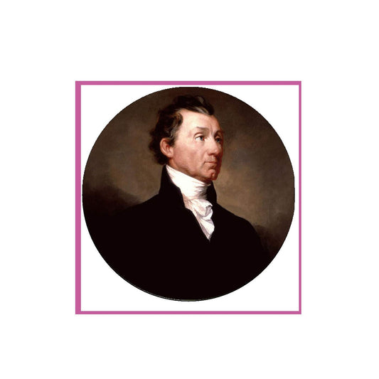 James Monroe Pinback Badge 2.25-inch USA President Default Title