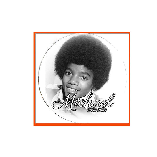 Michael 1958-2009 Pinback Badge 2.25-inch v16 Default Title