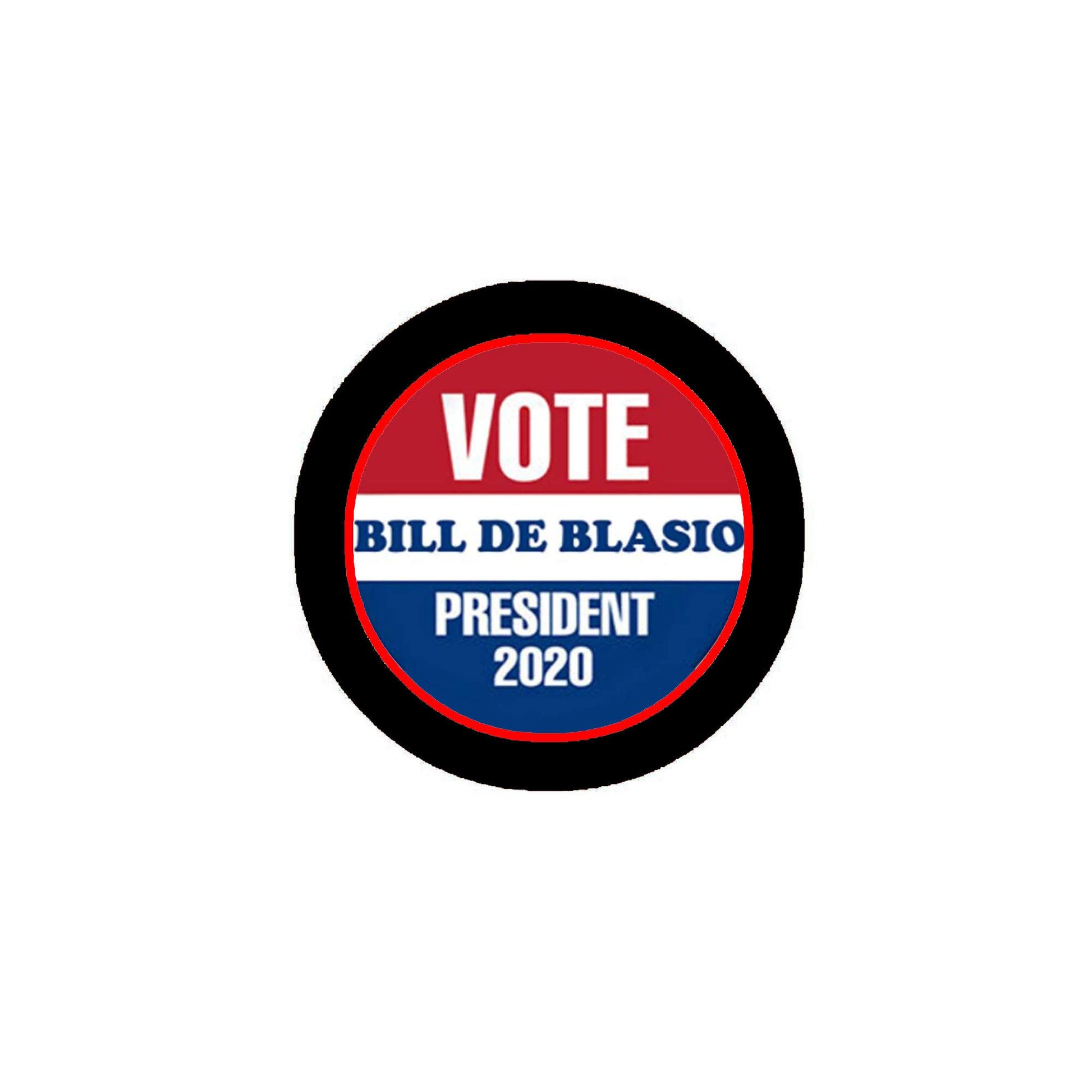 Bill de Blasio for President 2020 Pinback Badge 2.25-inch Pic Default Title