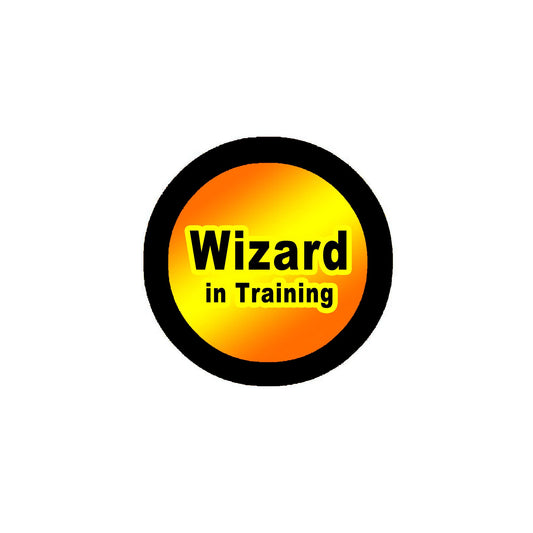 Wizard in Training 2.25-inch Pinback Badge Default Title