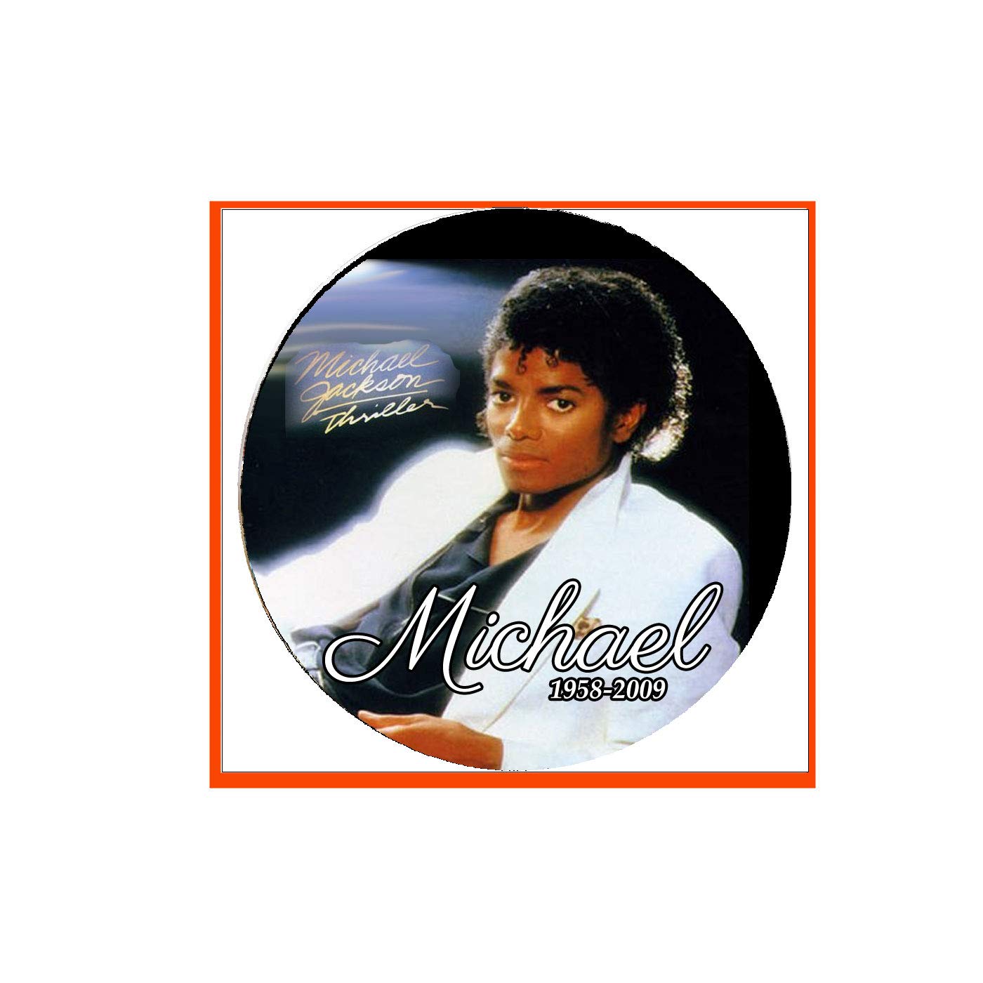 Michael 1958-2009 Pinback Badge 2.25-inch v20 Default Title