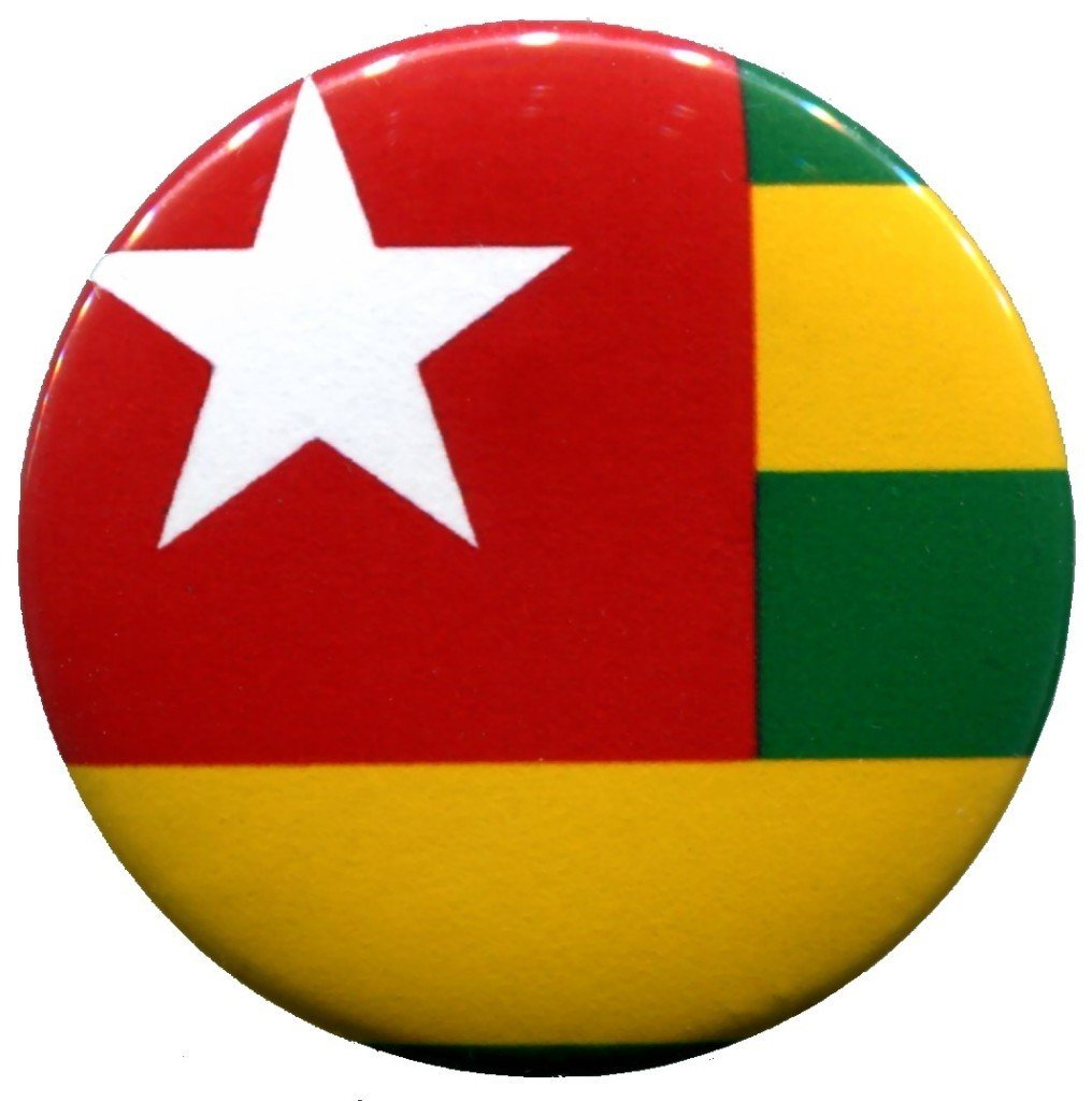 Togo Flag Togolese Pin Pinback Badge Button New Handmade Design From Thailand