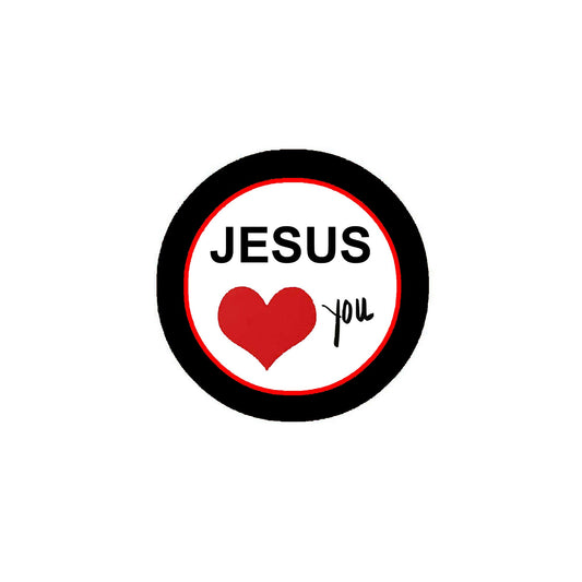 100 Pcs Set Jesus Loves You Pinback 2.25-inch Default Title