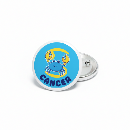 Cancer Zodiac Sign Button Pinback 2.25-inch