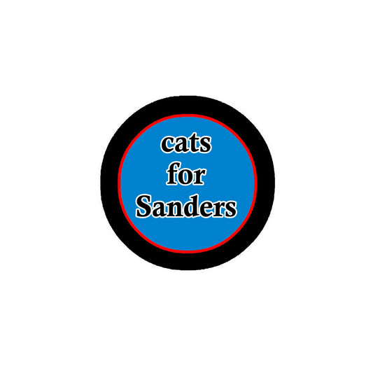 Pinback de 2,25 pouces de style chats pour Sanders