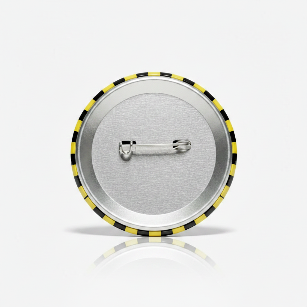 CAUTION Grumpy Old Man Pinback 2.25-inch