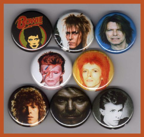 David Bowie Set of 8 - 1 Inch Magnets