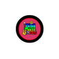 Music pinback button with peace sign, guitar, and colorful “Peace Love Music” text