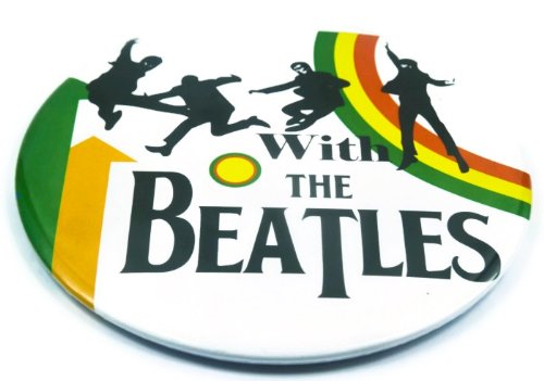 THE BEATLES Best (3) Awesome 3-in-1 Features Jumbo 3.75" Pin Stand Button Badge