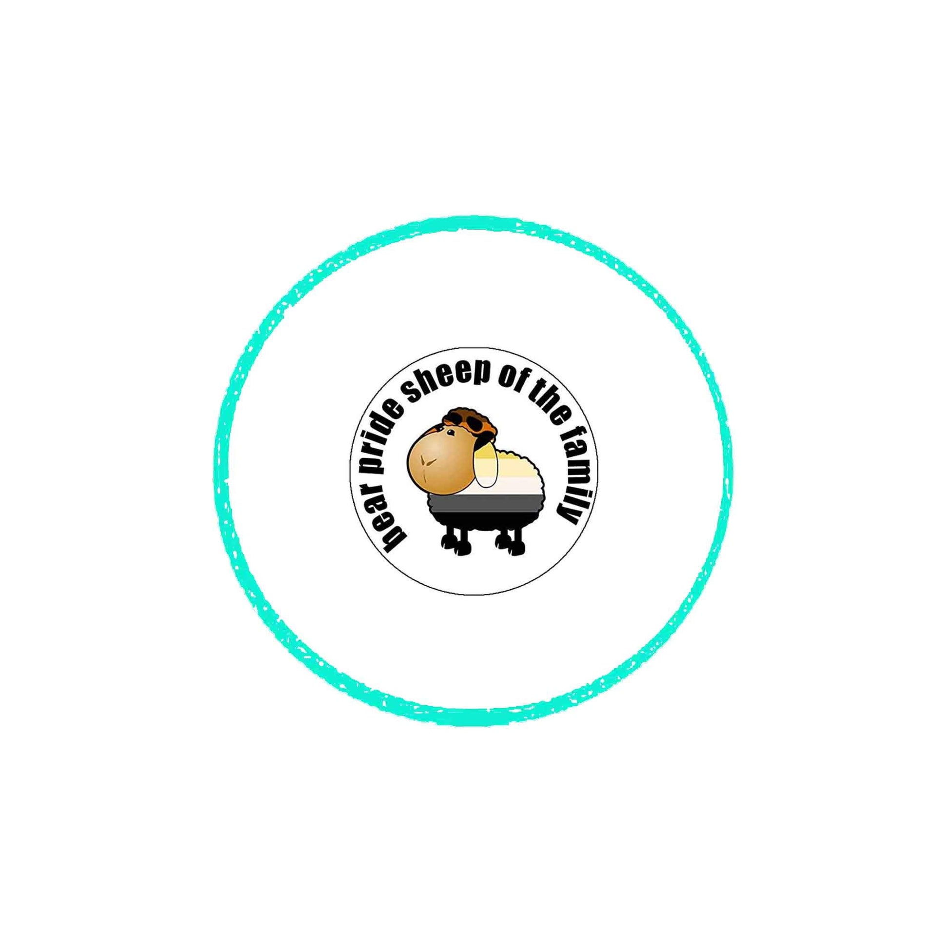 Bear Pride Sheep of the Family 1.25-inch Pinback Button Pin LGBT Default Title