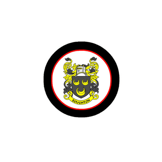 Boughton Family Crest 3-inch Coat of Arms Fridge Round Magnet Default Title