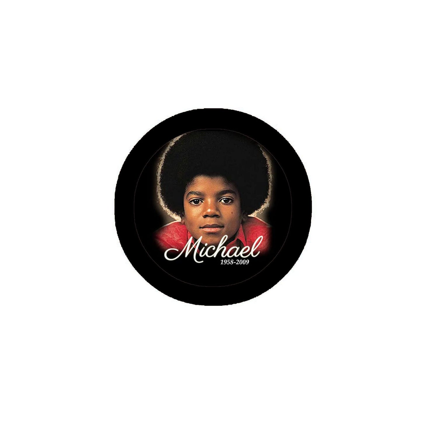 Michael 1958-2009 Pinback Badge 2.25-inch v11 2.25-inch Default Title
