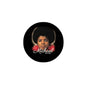 Michael 1958-2009 pinback badge, 2.25-inch, round portrait with cursive text