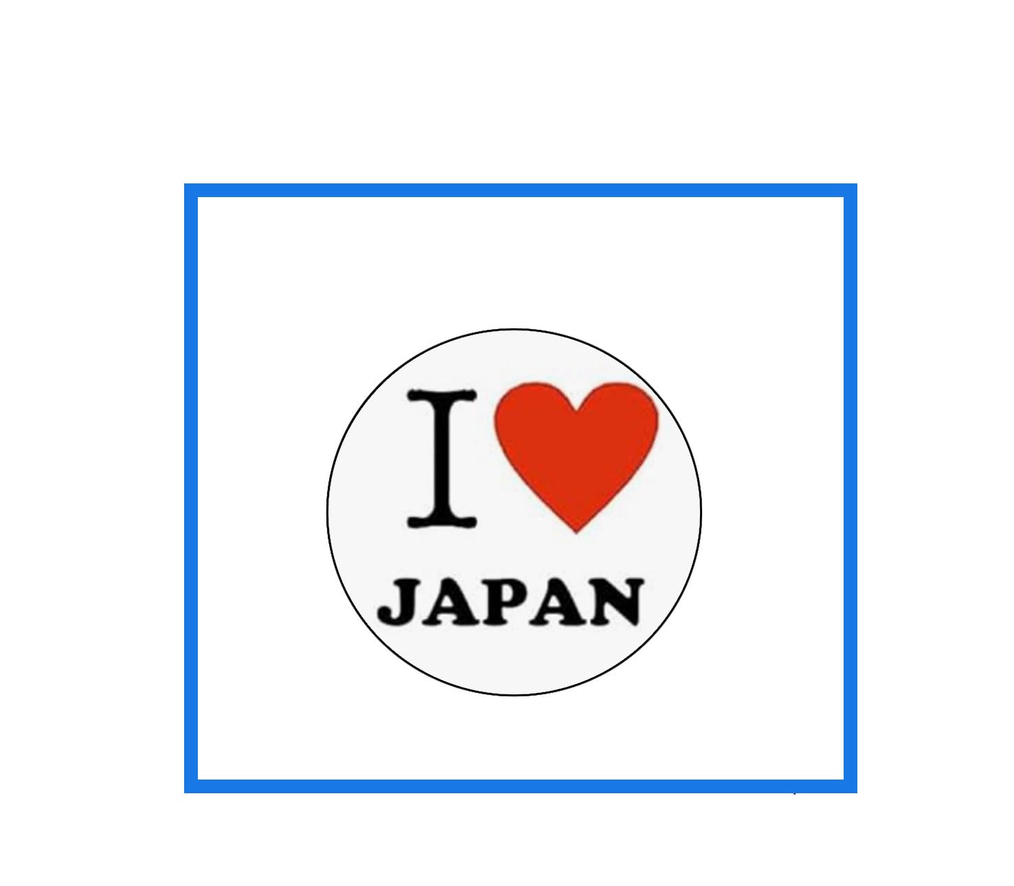 I Love Japan Pinback Button Pin 1.25-inch Country Nationality Pride Default Title