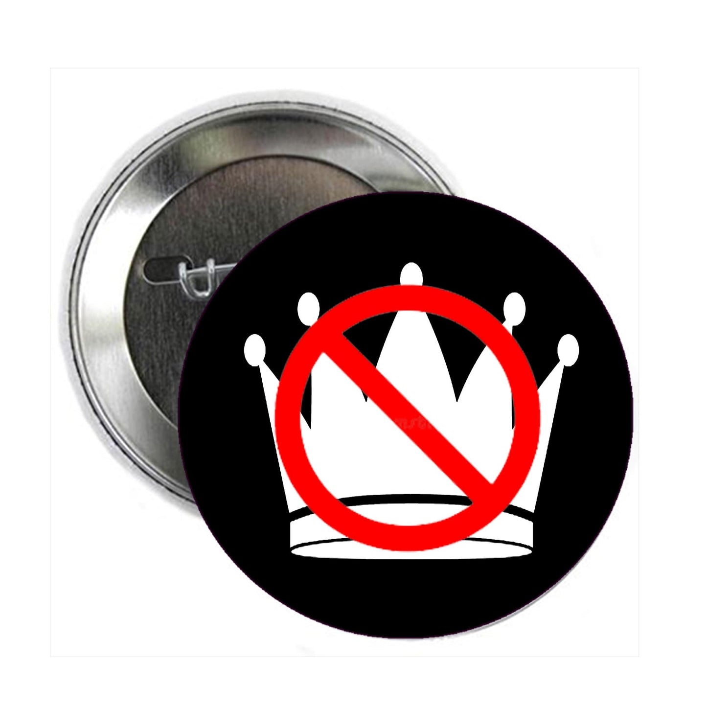 No Kings in America Pinback Button Badge 2.25-inch Default Title