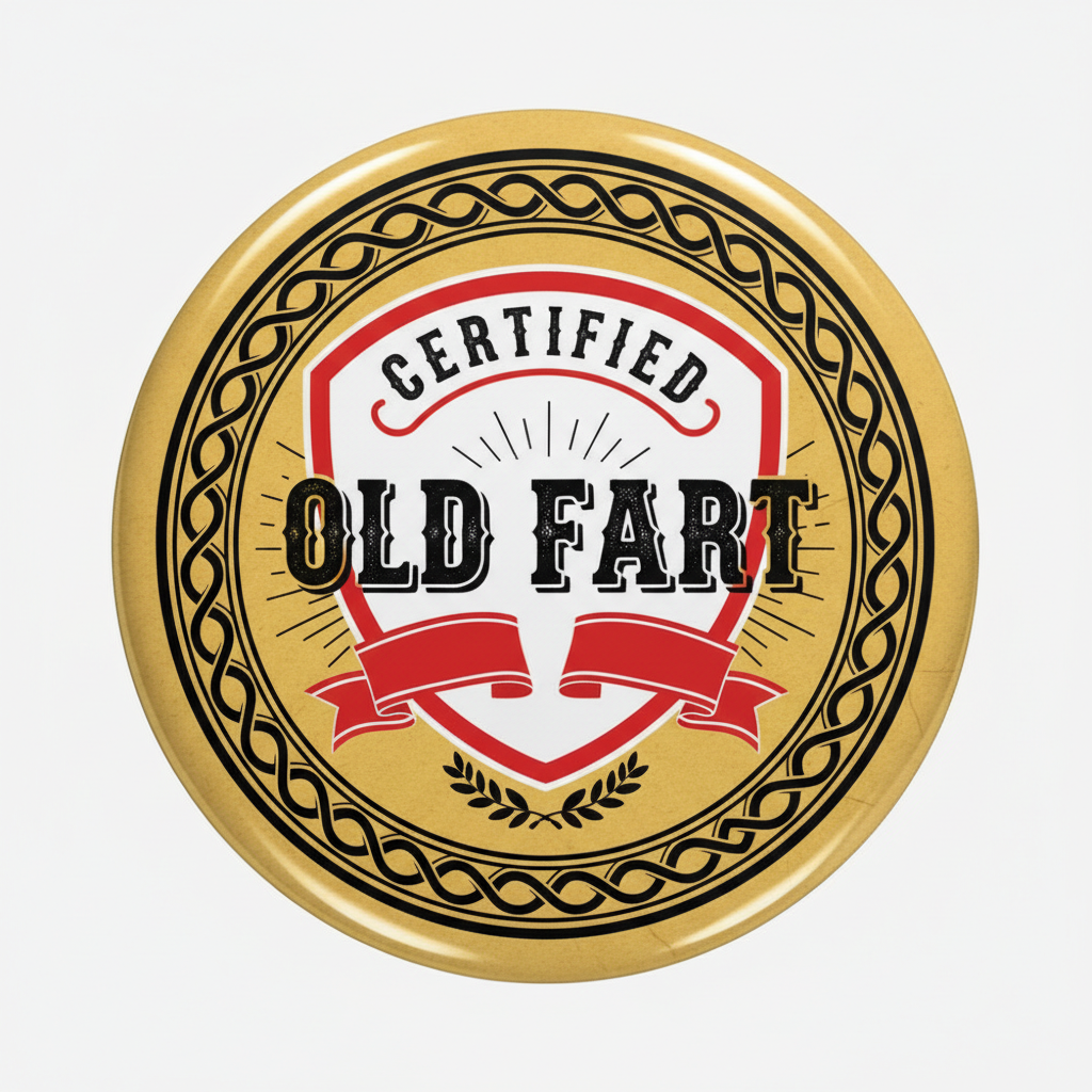Certified Old Fart Pinback 2.25-inch